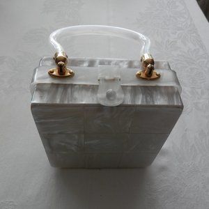1950's STYLECRAFT MIAMI Lucite Handbag .  Made in Hong Kong!   Gorgeous!